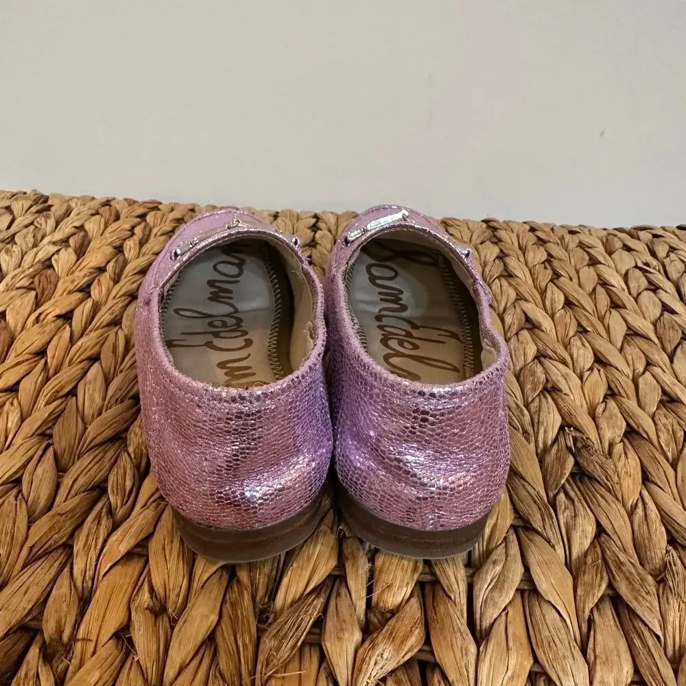 Sam Edelman Loraine Bit Loafer sz 11 Pink Metallic Girl's Shoes
